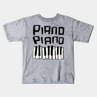 Piano Piano with Piano Keys Kids T-Shirt